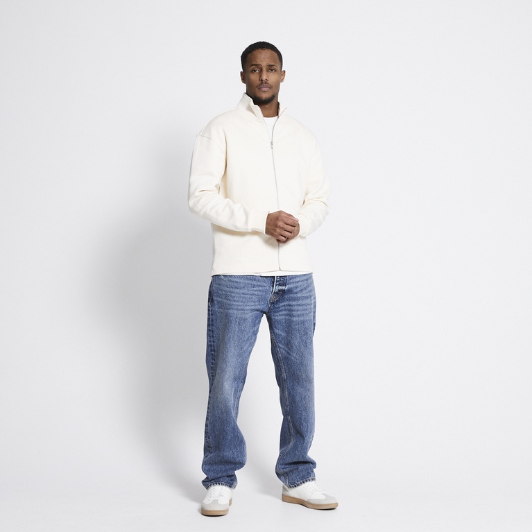 Zip sweatshirt "Fred" Ivory